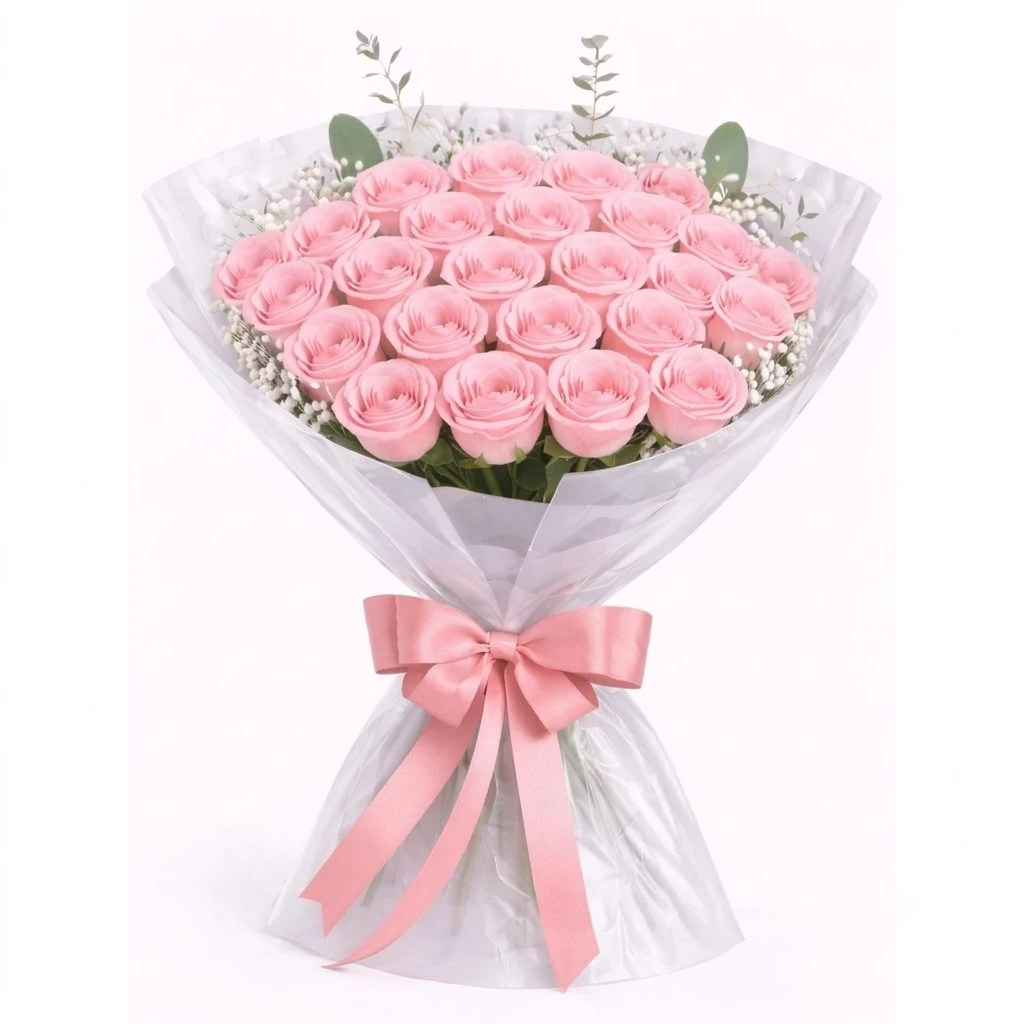 Anniversary 25 Pink Roses